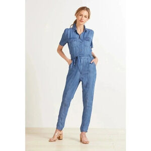 BB Dakota Size 4 Denim Chambray West Behavior Jumpsuit NEW!